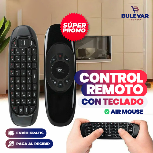 CONTROL REMOTO TECLADO Y AIR MOUSE