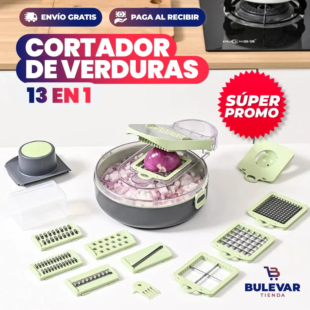 CORTADORA Y PICADORA DE VERDURAS 13 EN 1