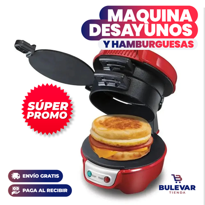 MÁQUINA ELÉCTRICA DE HAMBURGUESAS Y DESAYUNOS