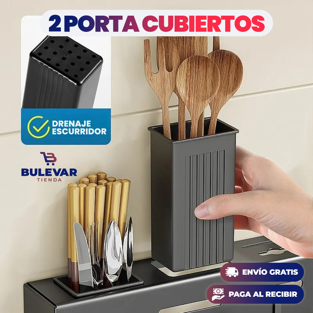 ESTANTE PARA CUCHILLOS Y UTENSILIOS DE COCINA