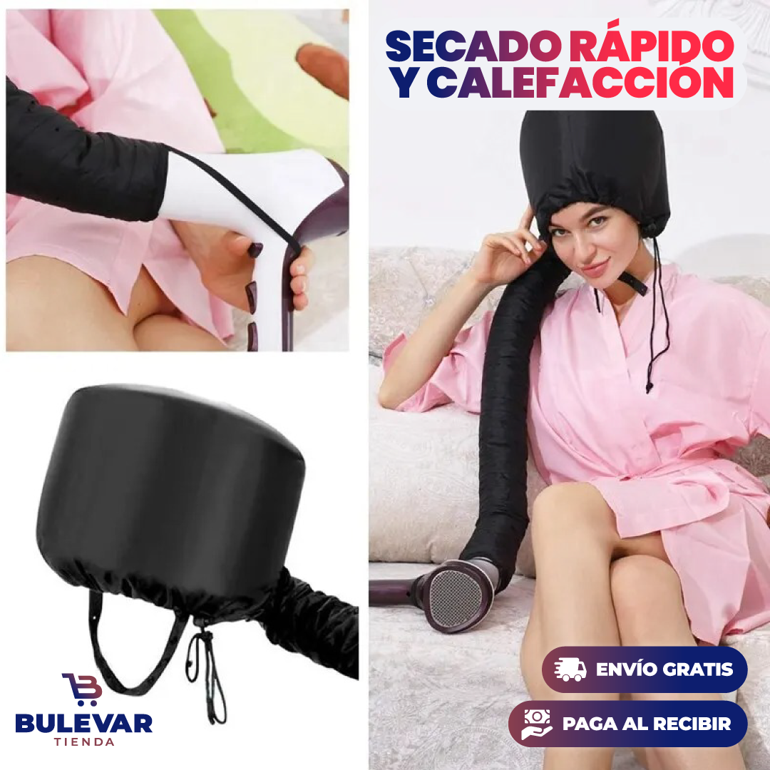 GORRO DE SECADO RÁPIDO Y CALEFACCIÓN PARA CABELLO