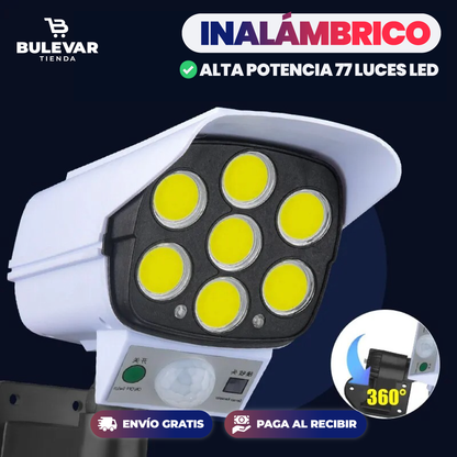 LÁMPARA SOLAR LED DE SEGURIDAD CON SENSOR DE MOVIMIENTO
