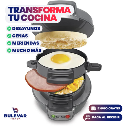 MÁQUINA ELÉCTRICA DE HAMBURGUESAS Y DESAYUNOS