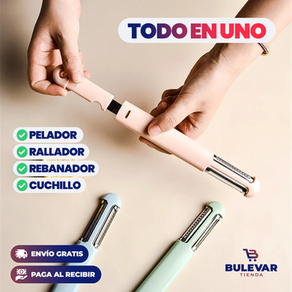 PELADOR MULTIFUNCIONAL DE COCINA 4 EN 1
