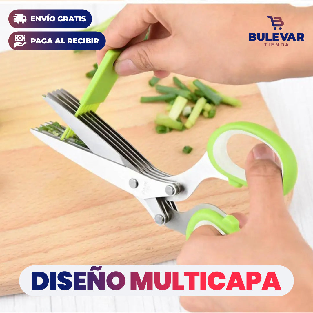TIJERAS DE 5 CAPAS MULTIFUNCIONAL