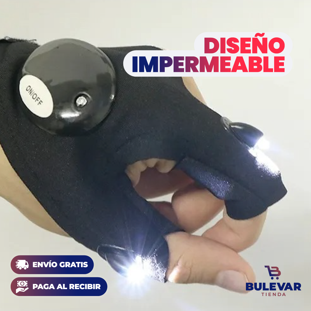 GUANTE CON LINTERNA LED