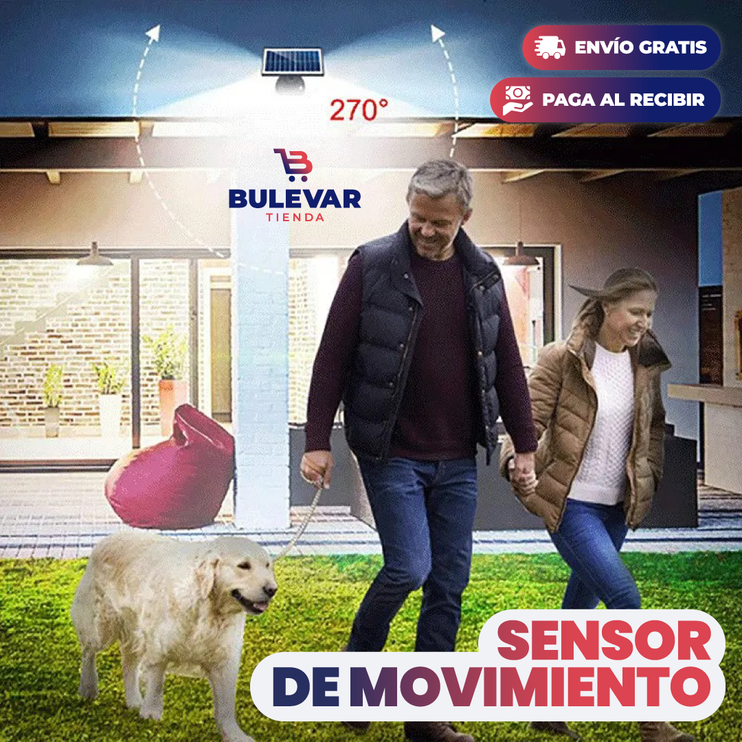 LUZ SOLAR LED DE PARED PARA EXTERIORES