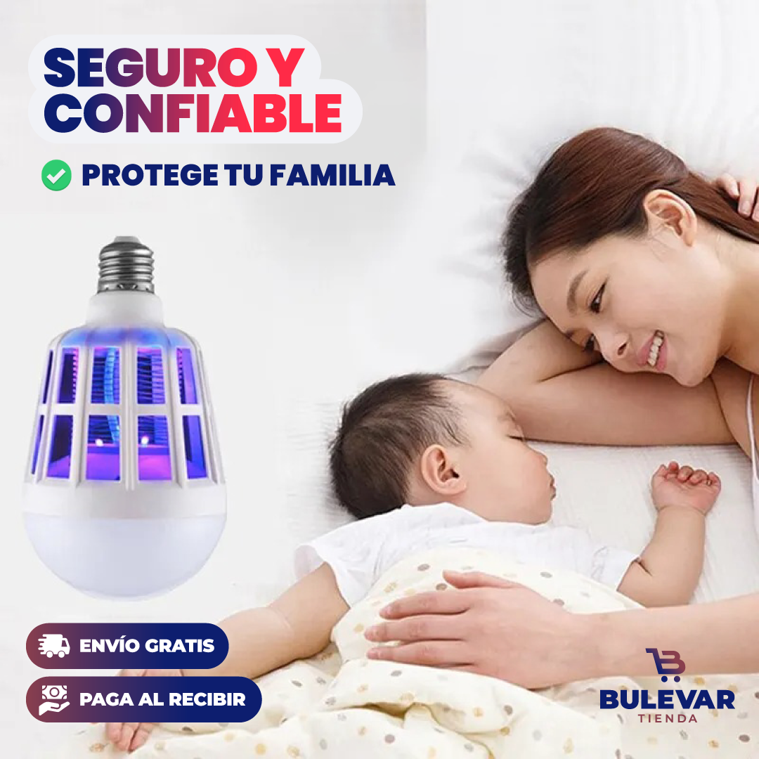BOMBILLA LED ANTIMOSQUITO 2 EN 1