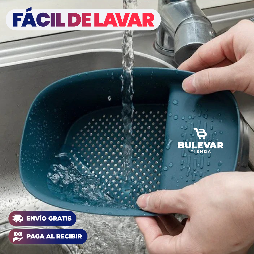 PROMO X2 CESTA ESCURRIDOR PARA LAVAPLATOS