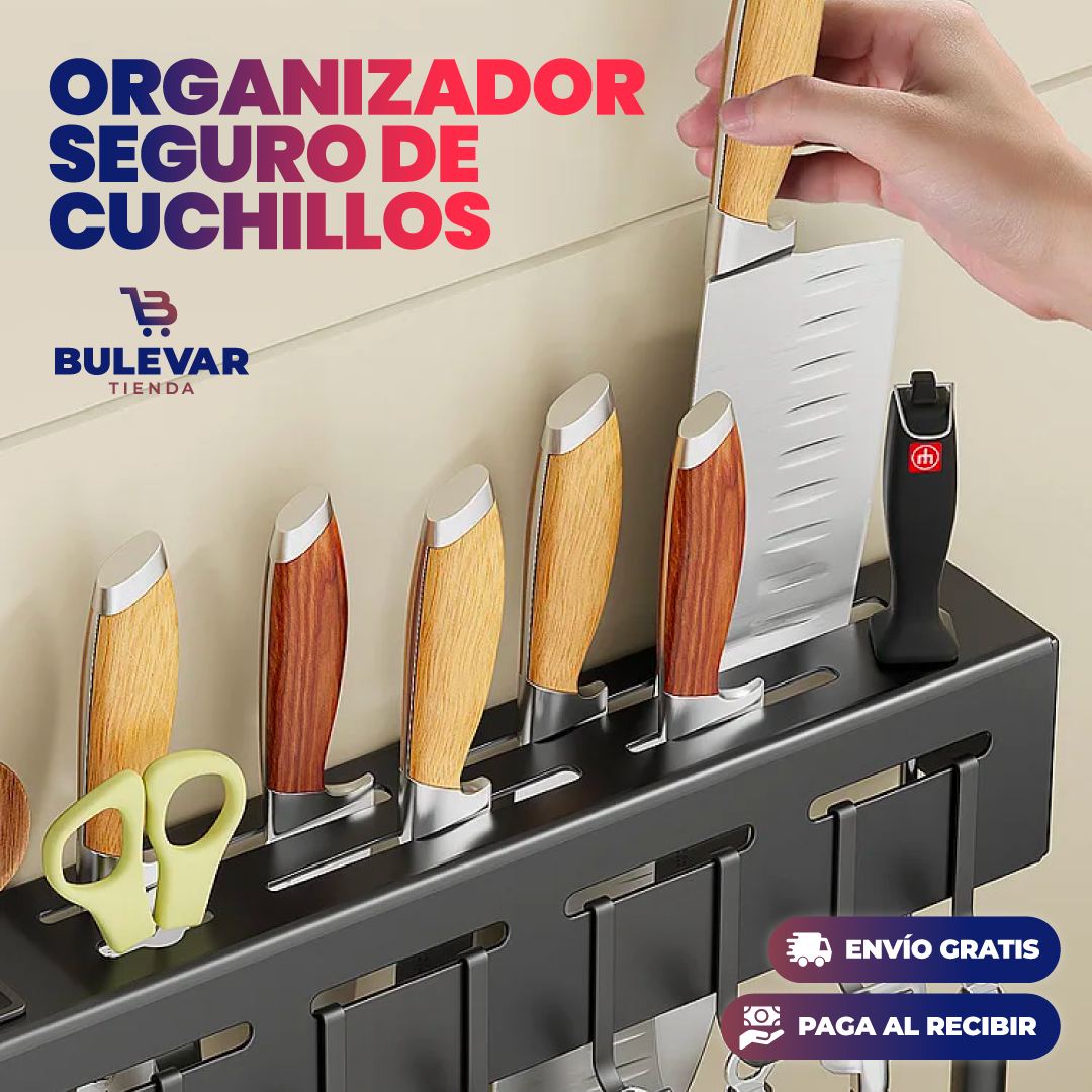 ESTANTE PARA CUCHILLOS Y UTENSILIOS DE COCINA