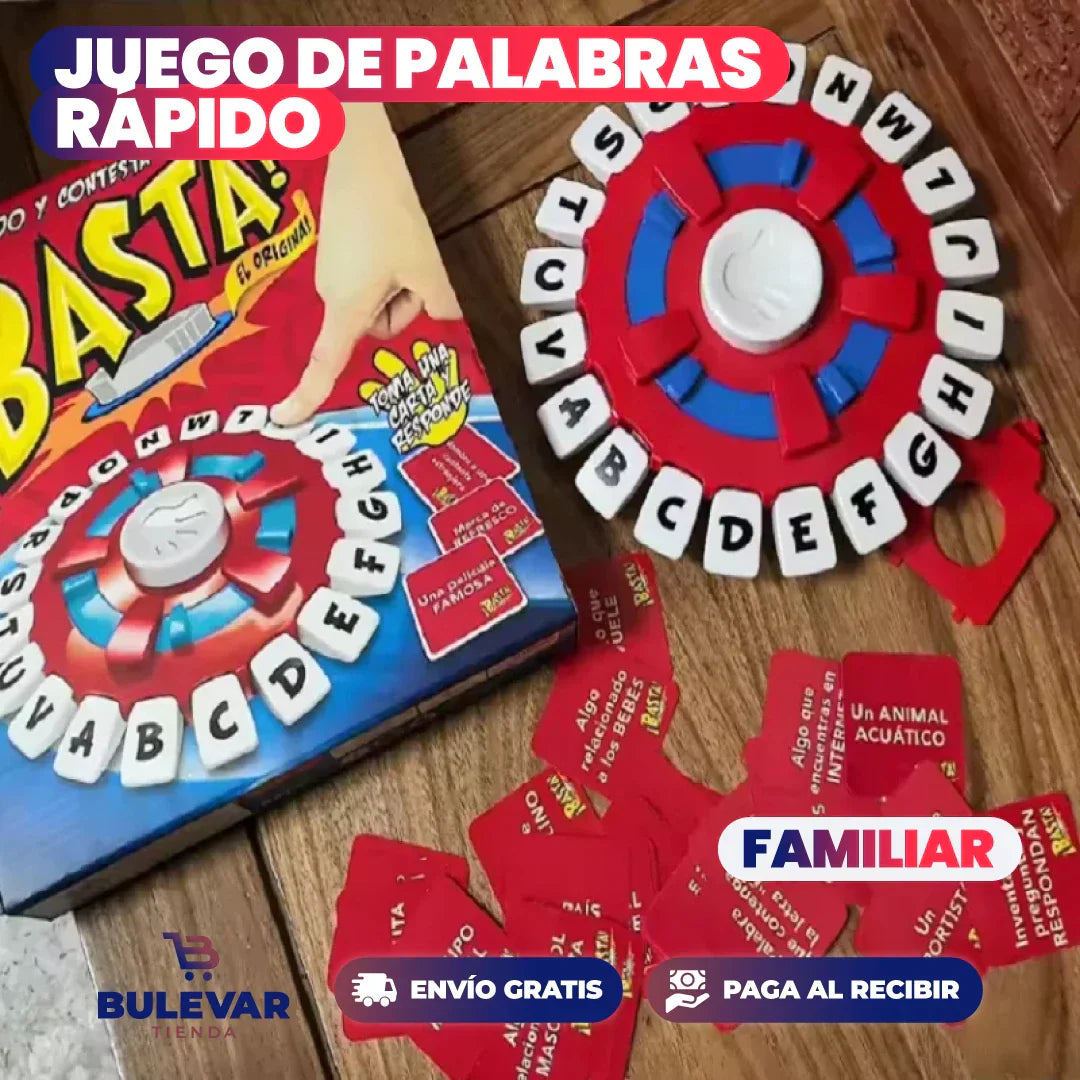 ¡BASTA YA! - JUEGO DE PALABRAS RÁPIDO, EDUCATIVO Y DIVERTIDO.