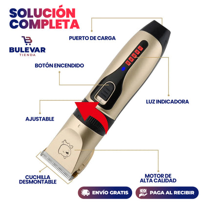 CORTADORA DE PELO ELÉCTRICA PARA PERROS Y GATOS