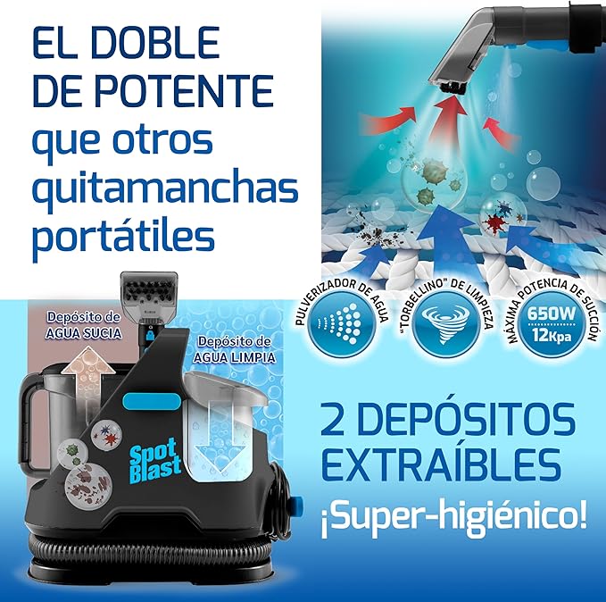 Hidrolavadora Aspiradora 3 em 1 portátil