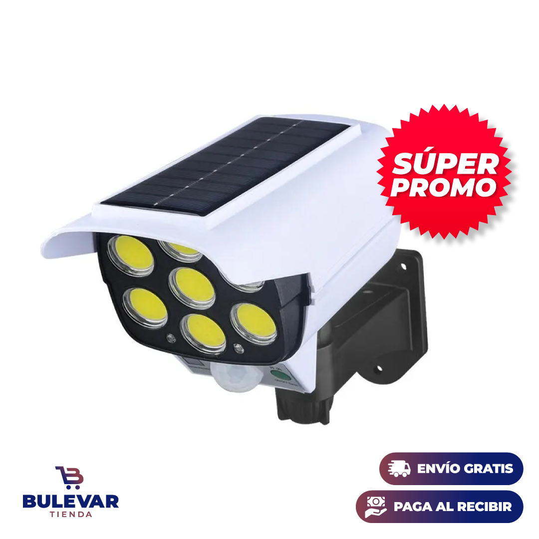 LÁMPARA SOLAR LED DE SEGURIDAD CON SENSOR DE MOVIMIENTO