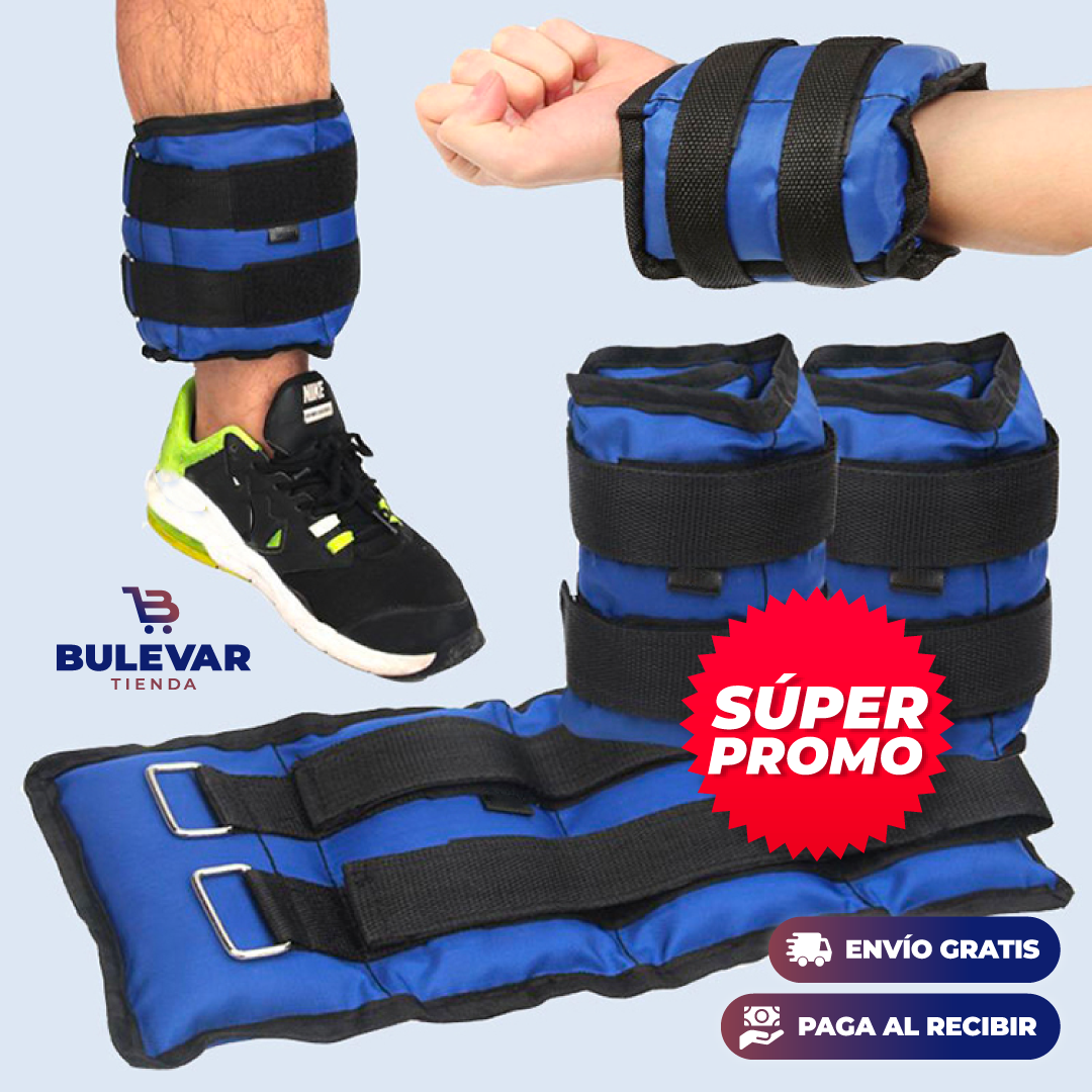 PESAS TOBILLERAS AJUSTABLES 5Kg
