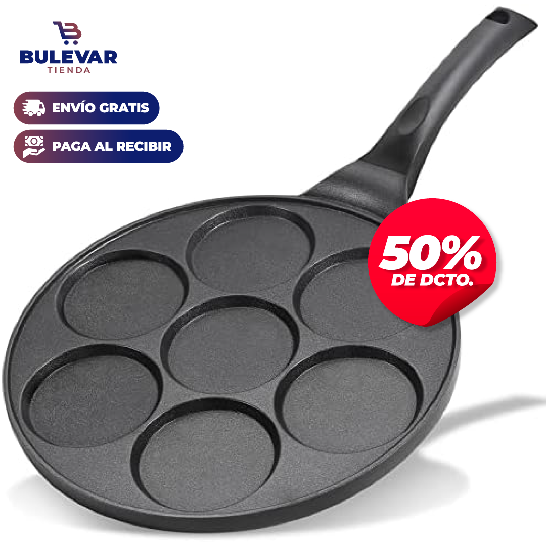 SARTÉN ANTIADHERENTE 7 MOLDES EN 1