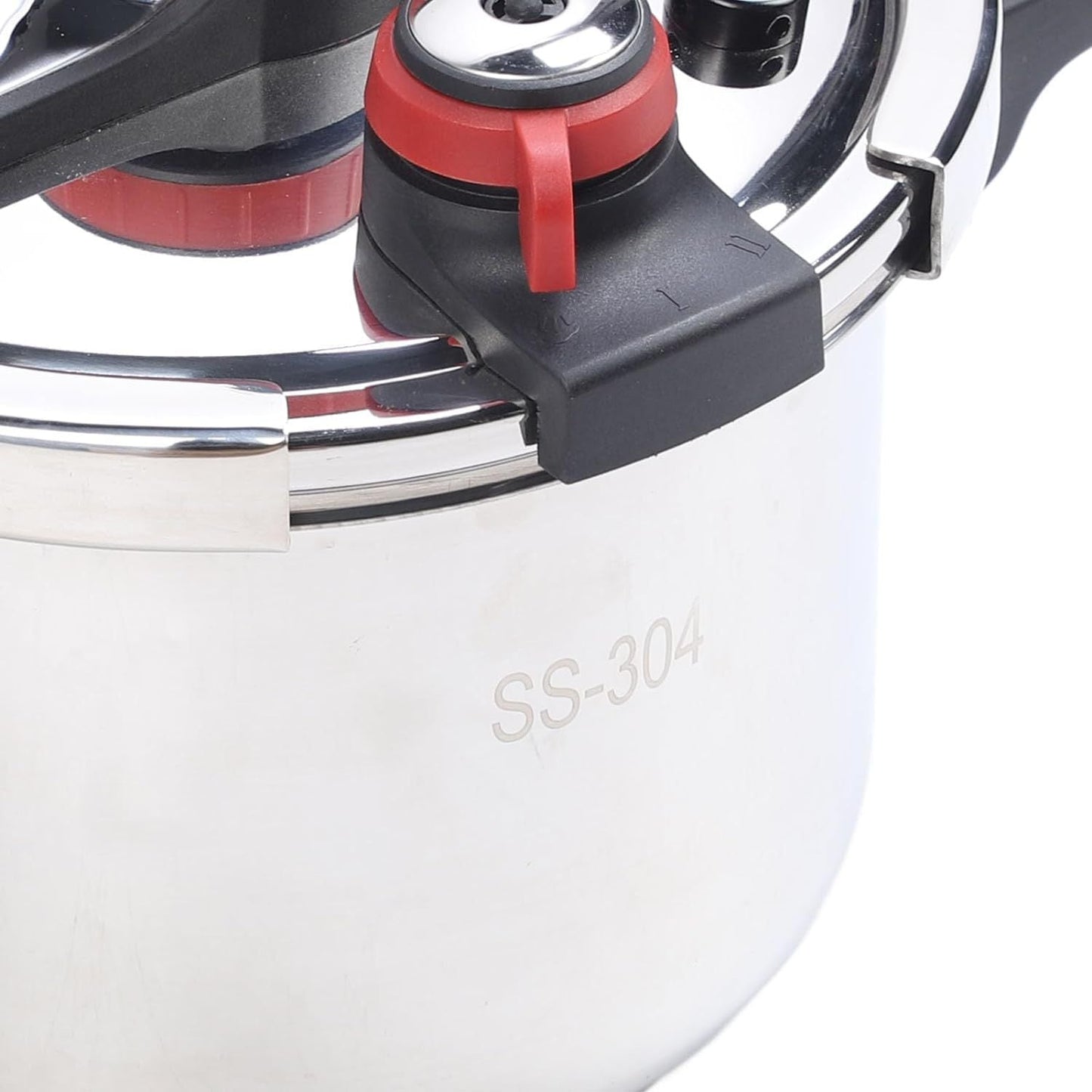 Olla de Presión de Cocción Rápida de Alta y Baja Presión en Acero Inoxidable 304 con Asa Plegable 6 Litros