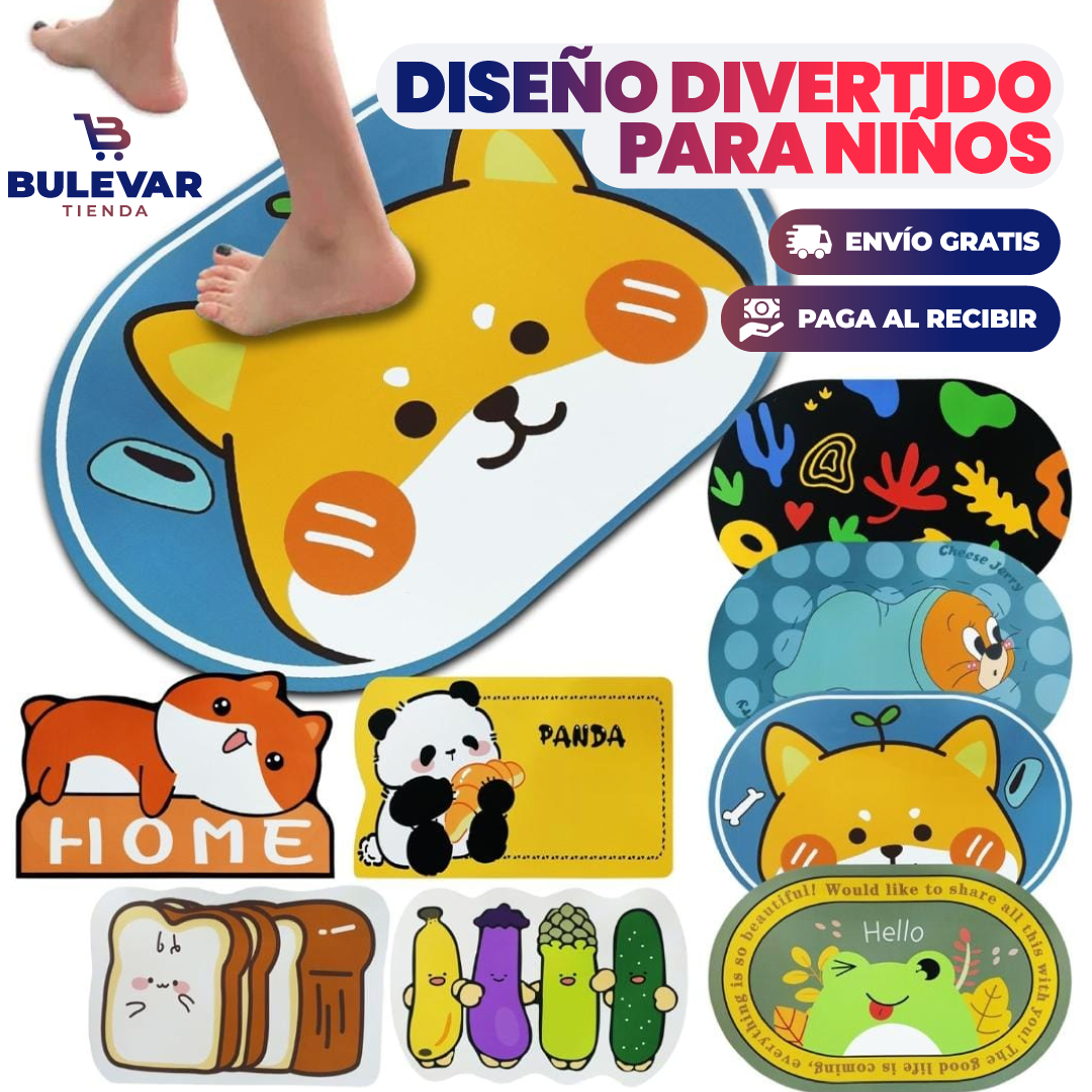 TAPETE DE BAÑO ABSORBENTE PARA NIÑOS