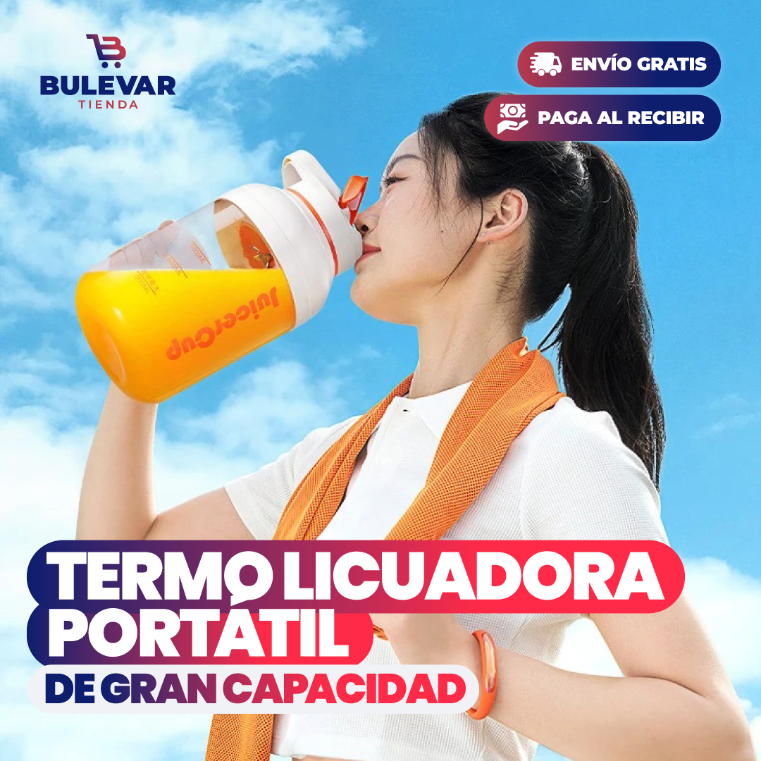 TERMO LICUADORA PORTÁTIL DE GRAN CAPACIDAD
