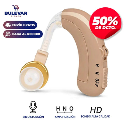 AUDÍFONO AMPLIFICADOR DE SONIDO PARA LA SORDERA